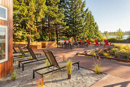 Firepit and patio at Artesia