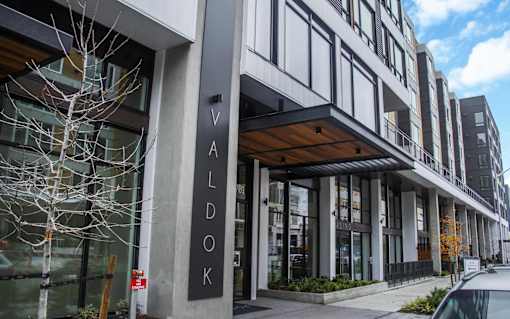 the facade of a building with a large sign that reads wardork