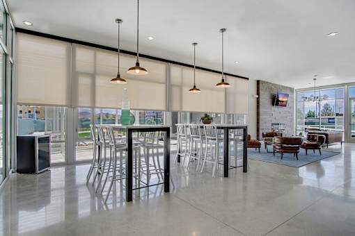 Clubhouse Seating at Parq Crossing Apartments