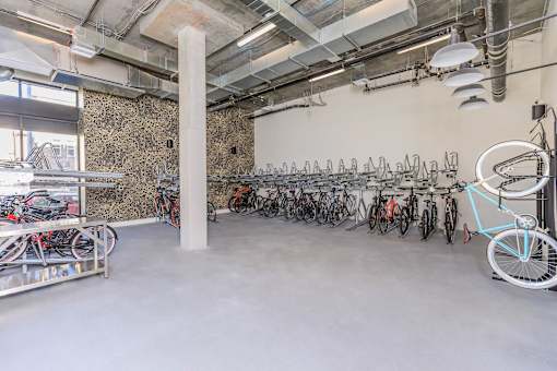 Bike Racks at The Platform Urban Apartments