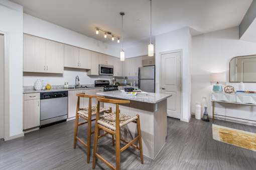 kitchen island at Pulse Millenia