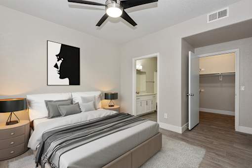 Bedroom at The Retreat Apartments