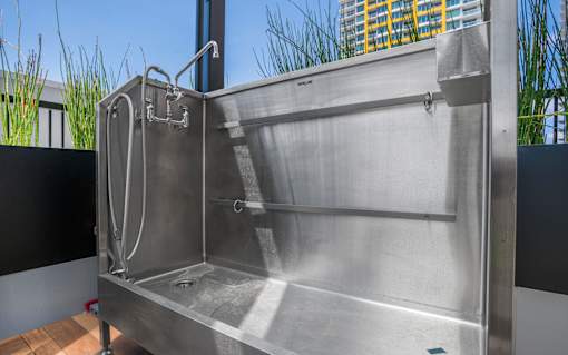 dog wash station at Shift
