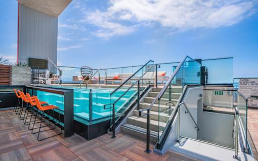resort style pool at Shift