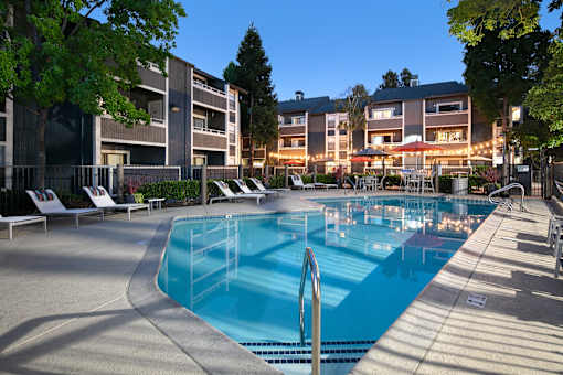 Resort style pool at Maris at Martinez