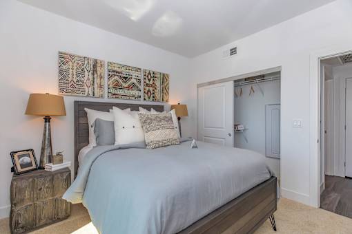 Second Furnished Bedroom at The Platform Urban Apartments