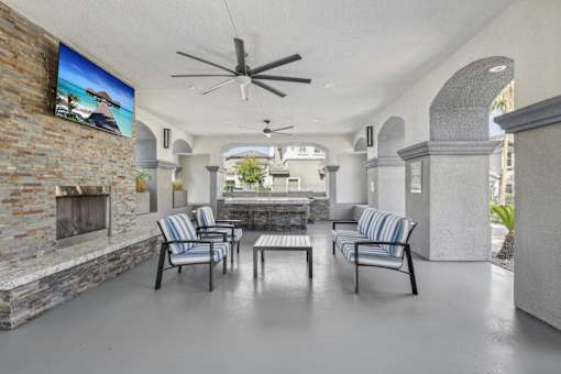 Barbecue pavilion at Verona Apartments