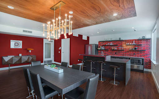 resident clubhouse at Twenty20 Mad Apartments