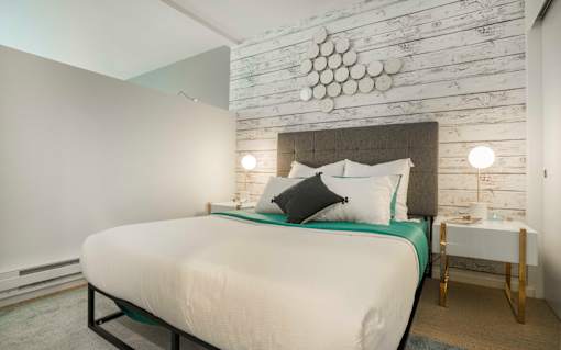 spacious bedroom