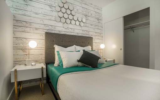 spacious bedroom
