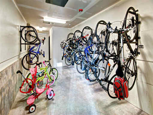 Bike Storage Facility at Vue 22 Apartments, Bellevue, WA