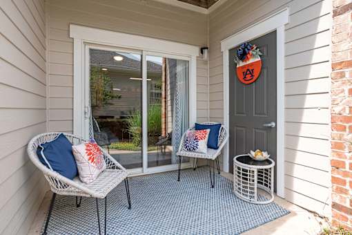 Patio area on a 3x3 Plainsman
