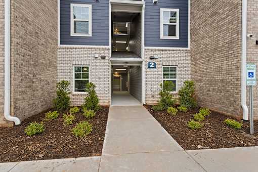 A building with a number 2 on the door.