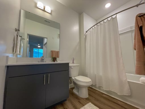 The bathroom of The Alston Apartments.