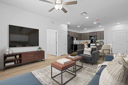 Beautiful Living room at 36N Apartments, Tulsa, OK