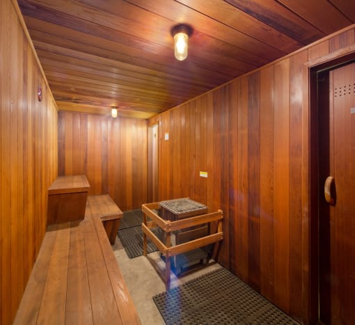 Community sauna room