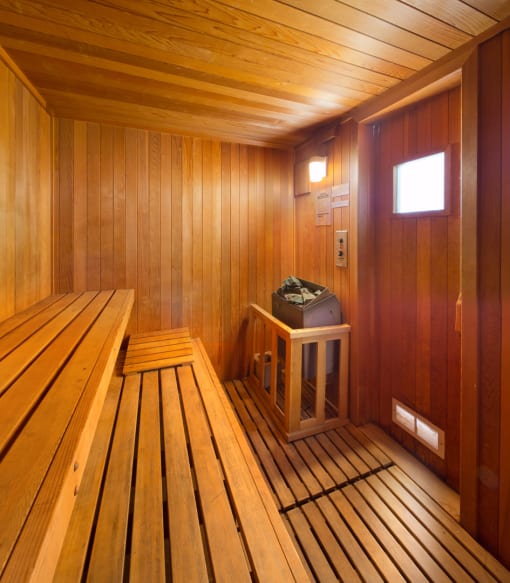 Community sauna room