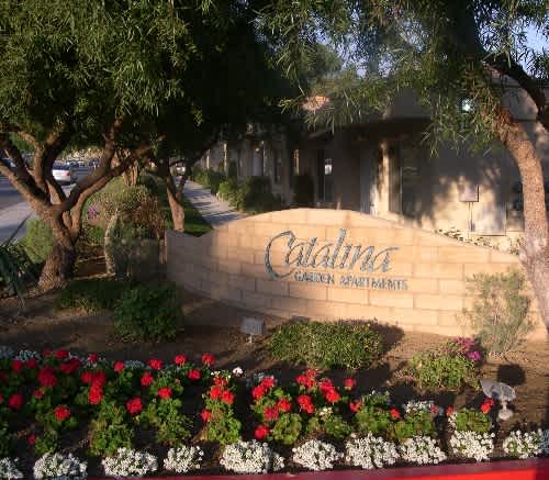 A wall with the word "Catalina" written on it.