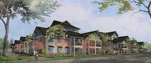 A rendering of Oak View Ranch apartment community