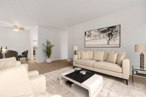 Modern Living Room at The Ridge at Bellevue, Bellevue, WA, 98005