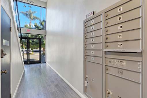 Mailboxes View at Federal Apartments, Los Angeles California