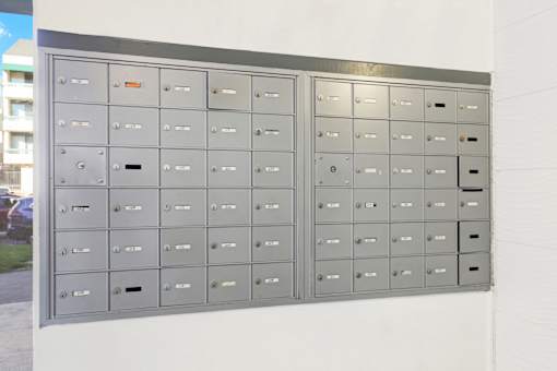 Mailboxes at La Fayette Marquis, Los Angeles, CA