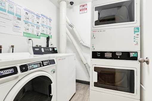Modern Laundry Room at La Fayette Marquis, Los Angeles, CA, 90057