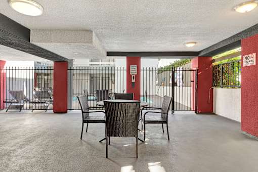 Patio Area at City Park View, Los Angeles, CA, 90057