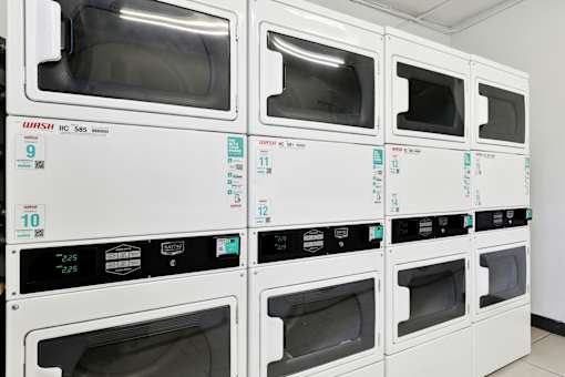 Row of white ovens at Oxnard Plaza, North Hollywood
