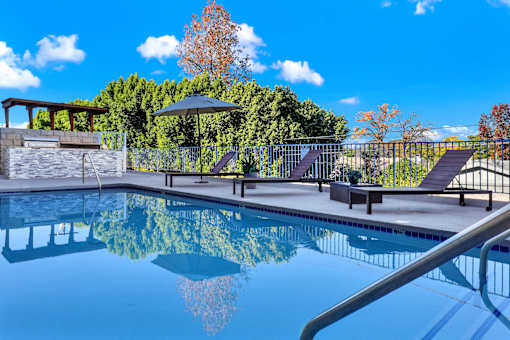 Pool View at Oxnard Plaza, North Hollywood, CA, 91606