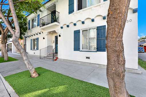 Green Lawn at Barton Apartments, California
