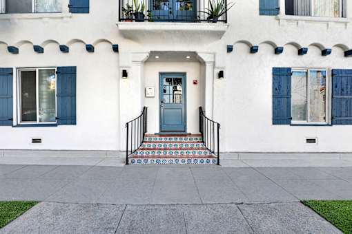 Building Entrance at Barton Apartments, Los Angeles, CA 90038