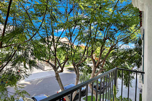 Balcony View at Barton Apartments, Los Angeles California