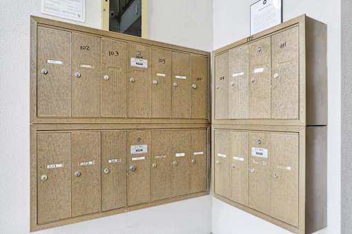 Mailboxes at Occidental Apartments, Los Angeles, 90057