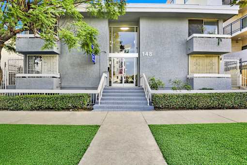 Entrance at Occidental Apartments, Los Angeles, CA, 90057
