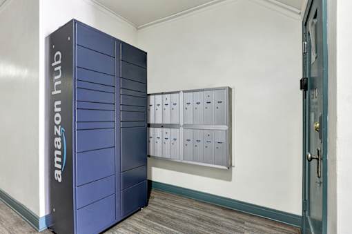 Amazon storage unit at Hobart Apartments, Los Angeles, CA