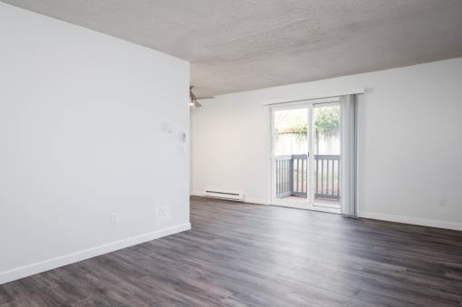 Living Room With Private Balcony at The Ridge at Bellevue, Washington , 98005