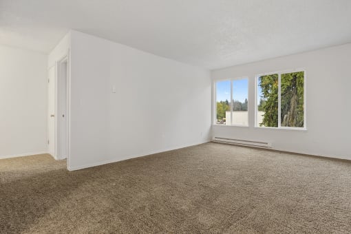 Living Room With Plenty Of Natural Light at The Ridge at Bellevue, Bellevue, WA, Washington