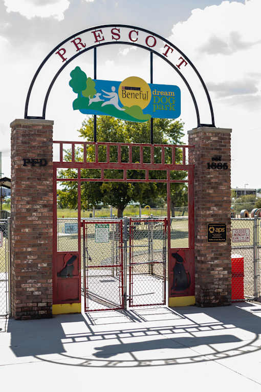Local Dog Park entrance at Pines at Prescott Apartments, Prescott