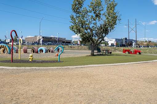 Local Dog Park and playground at Pines at Prescott Apartments, Prescott, Arizona
