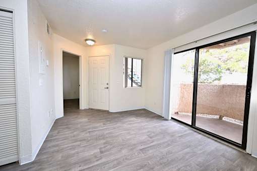 Sliding glass door leading to balcony from room at Mountain Vista, Sierra Vista