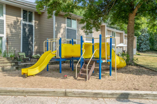 our playground is in front of our apartments