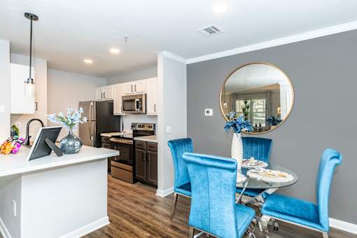 Kitchen with White Counter at Oxbow Hill Country, Boerne, TX