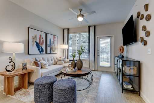 Living Area at Estraya Boerne, Texas, 78006