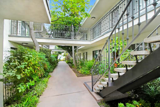 the building where the apartment is located