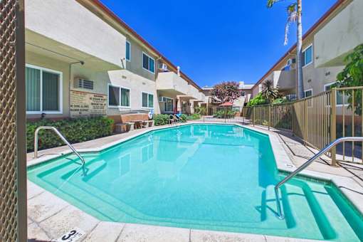 A small pool in a residential area.