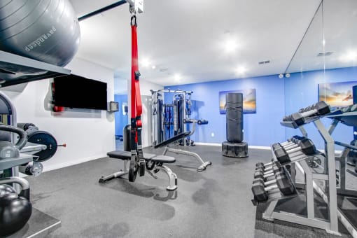 the gym at the estates apartments