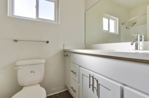 Bathroom With Vinyl Plank Floors