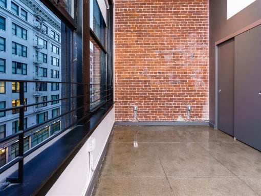 a balcony or terrace at modern apartment in central london