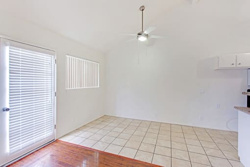 Ceiling Fan ; Tile Floors
